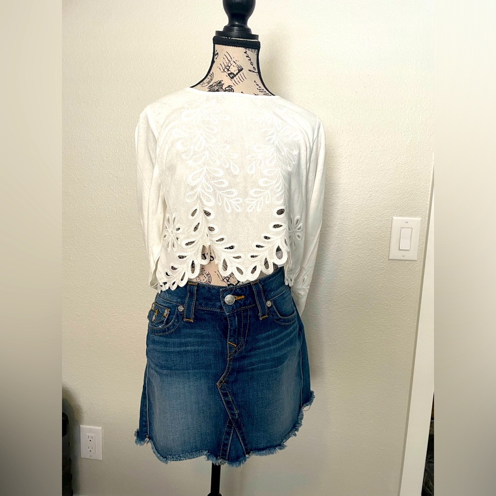 True Religion Jean skirt